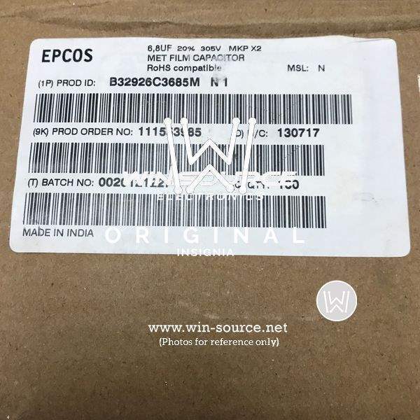 B32926C3685M label picture