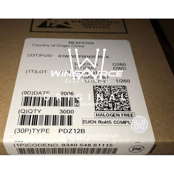 PDZ12B,115 label picture