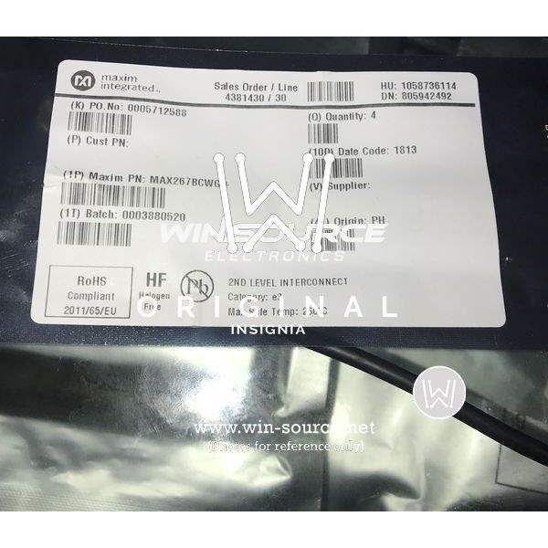 MAX267BCWG+ label picture