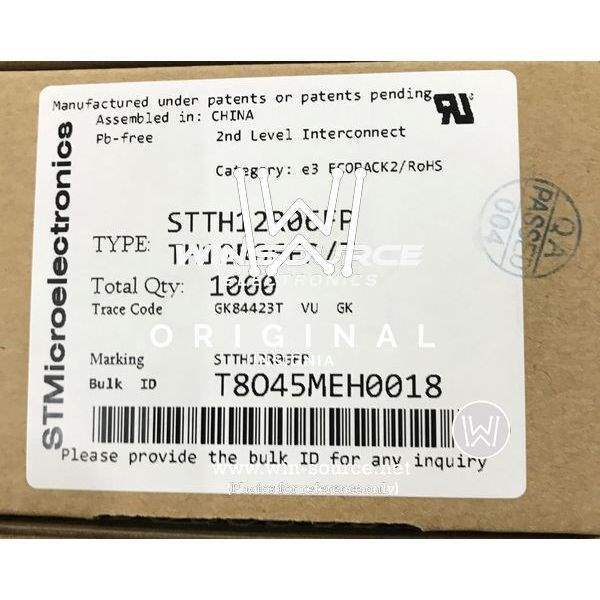 STTH12R06FP label picture