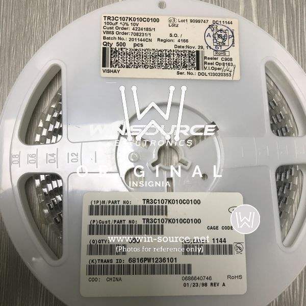 TR3C107K010C0100 label picture
