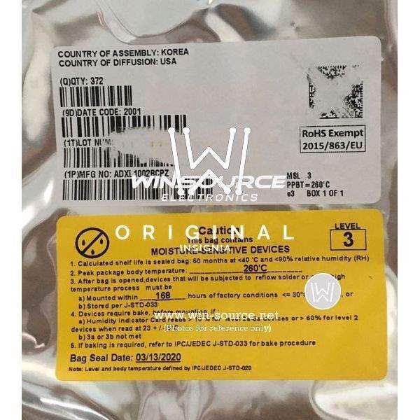 ADXL1002BCPZ label picture