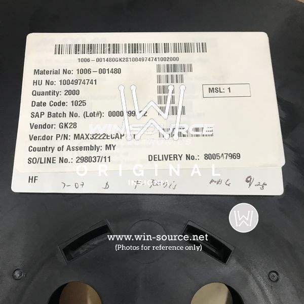 MAX3222ECAP+T label picture