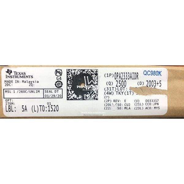 OPA2333AIDR label picture