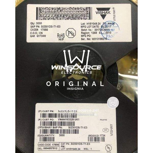 SI2301DS-T1-E3 label picture