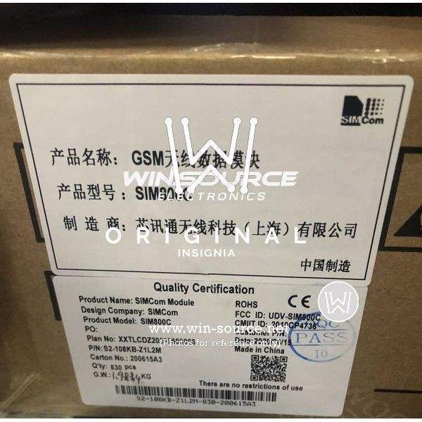 SIM800C label picture 2