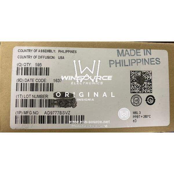 AD9777BSVZ label picture