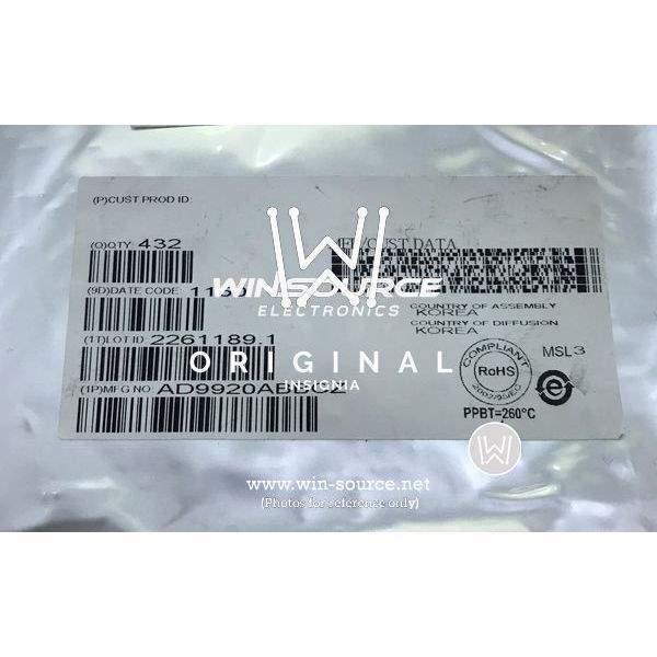 AD9920ABBCZ label picture