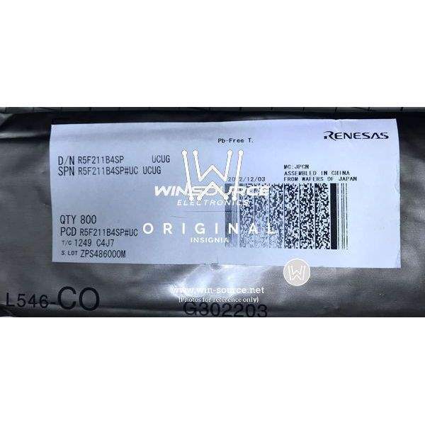 R5F211B4SP#UC label picture
