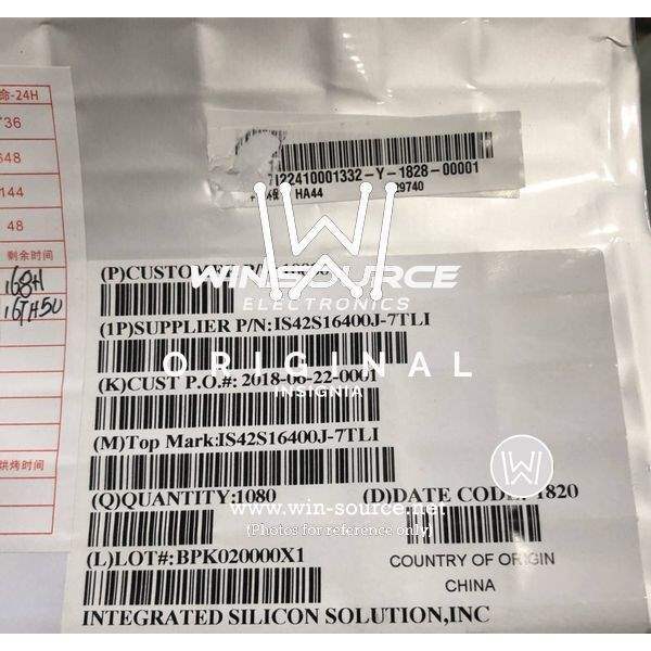 IS42S16400J-7TLI label picture