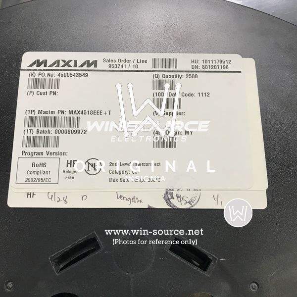 MAX4518EEE+T label picture