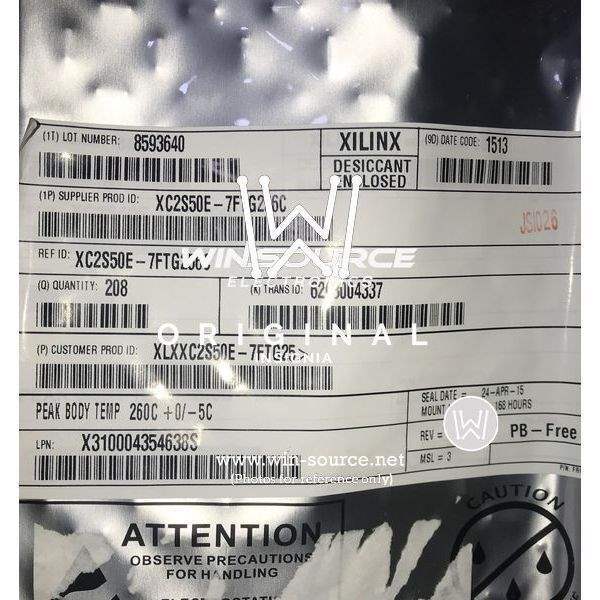 XC2S50E-7FTG256C label picture