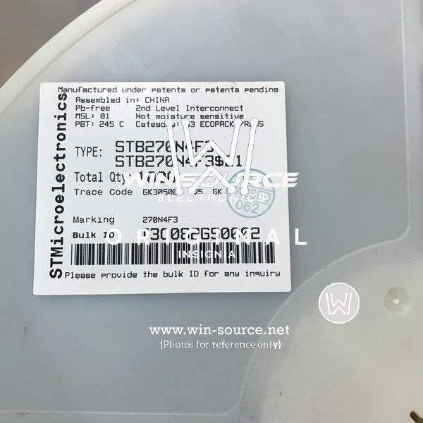 STB270N4F3  label picture
