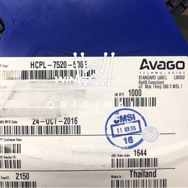 HCPL-7520-500E label picture