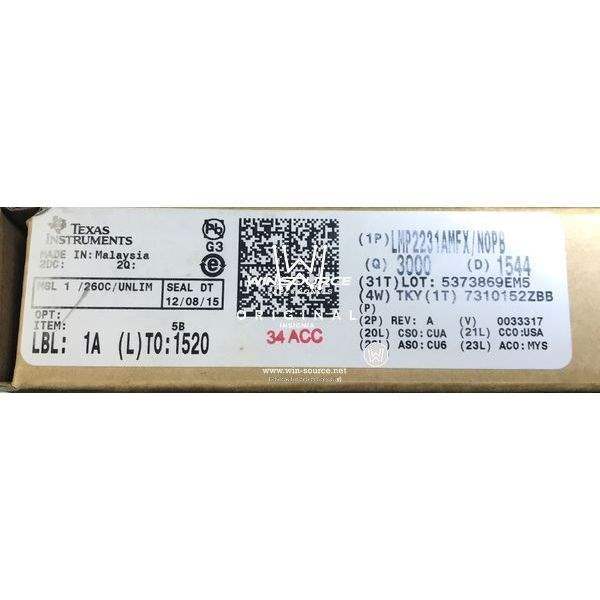 LMP2231AMFX/NOPB label picture