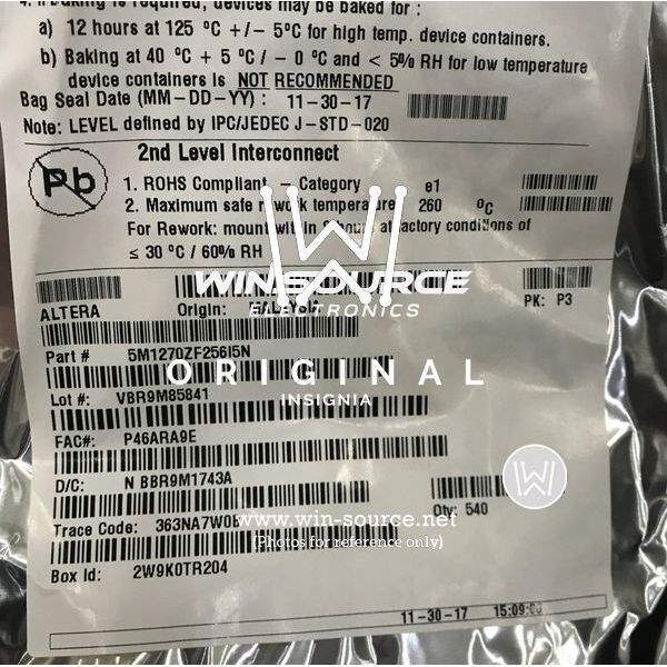 5M1270ZF256I5N  label picture