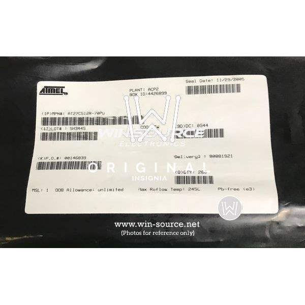 AT27C512R-70PU  label picture