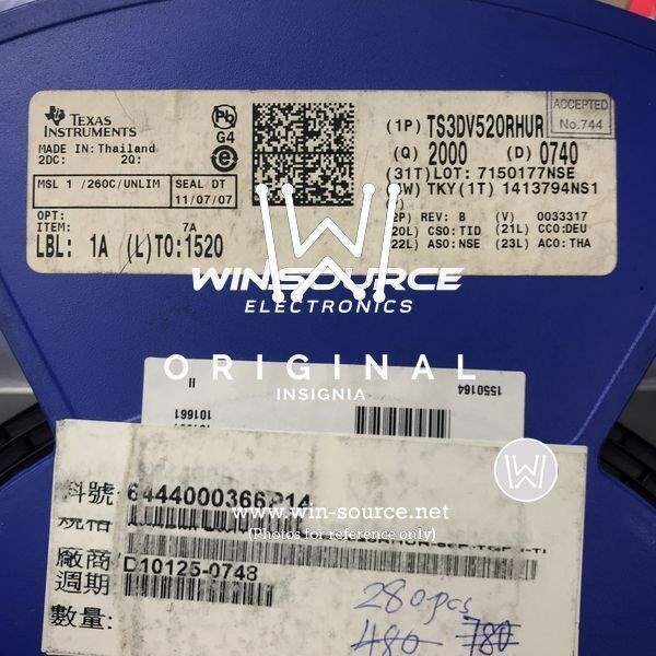 TS3DV520RHURG4 label picture