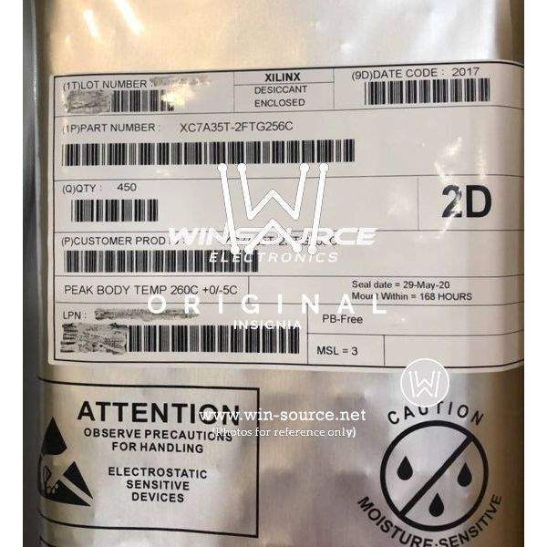 XC7A35T-2FTG256C label picture