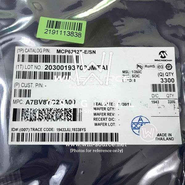 MCP6282T-E/SN label picture