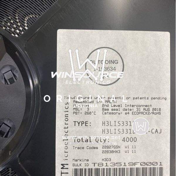 H3LIS331DLTR  label picture