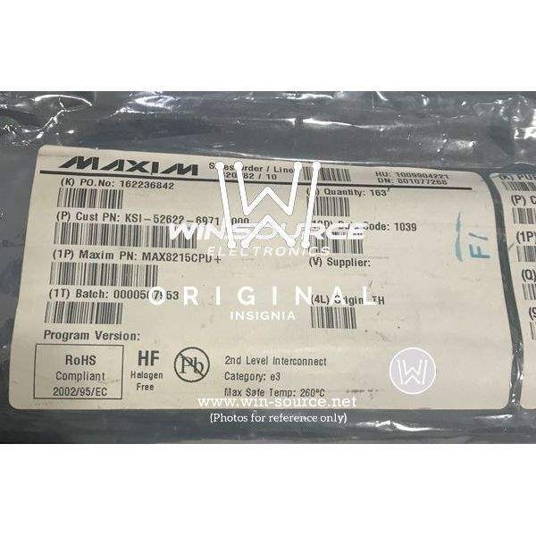 MAX8215CPD+ label picture