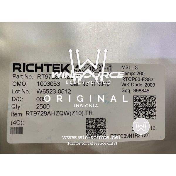 RT9728AHGQW  label picture