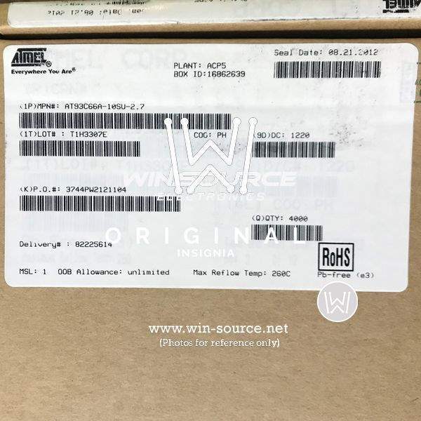 AT93C66A-10SU-2.7 label picture 2