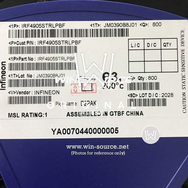 IRF4905STRLPBF label picture 2