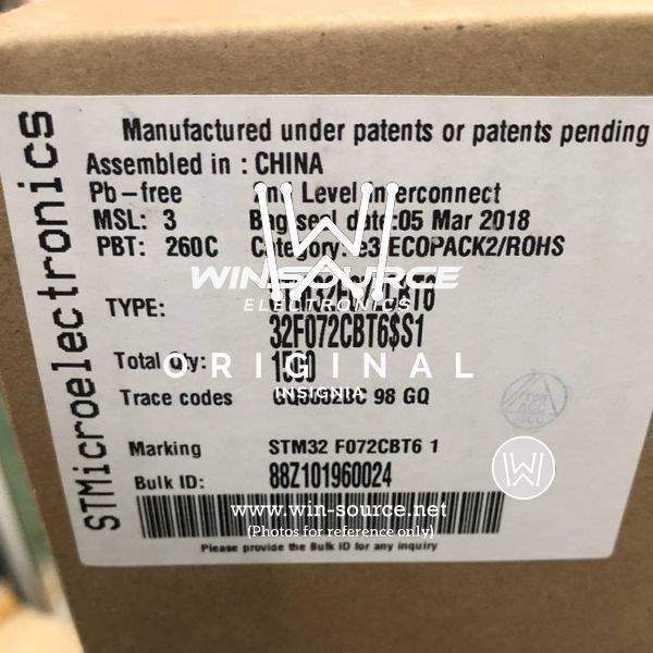 STM32F072CBT6 label picture