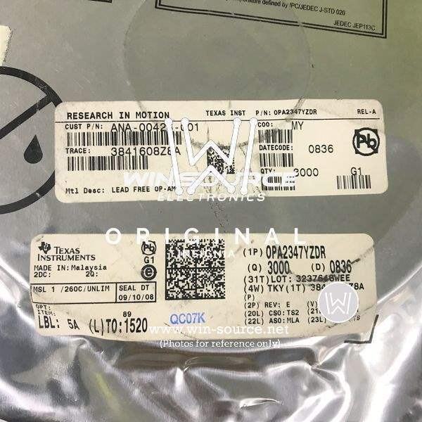 OPA2347YZDR label picture 2