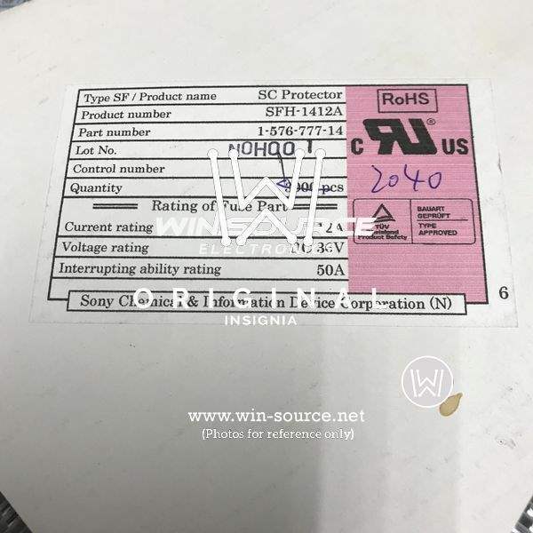 SFH-1412A  label picture