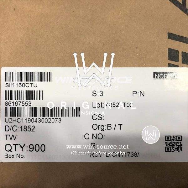 SII1160CTU label picture
