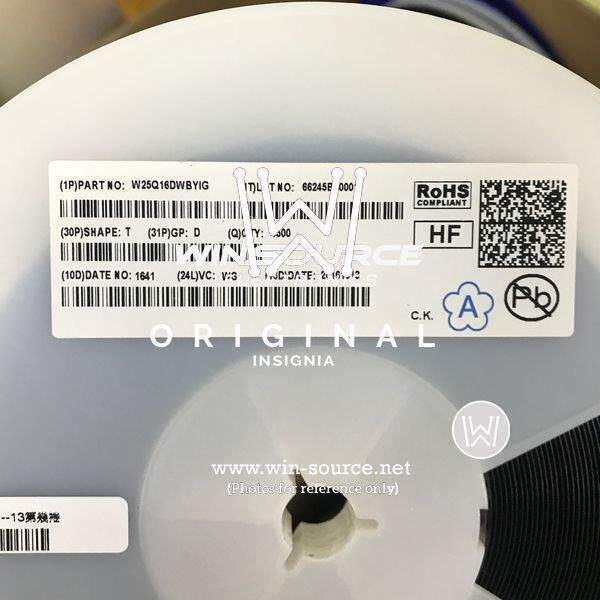 W25Q16DWBYIG TR  label picture
