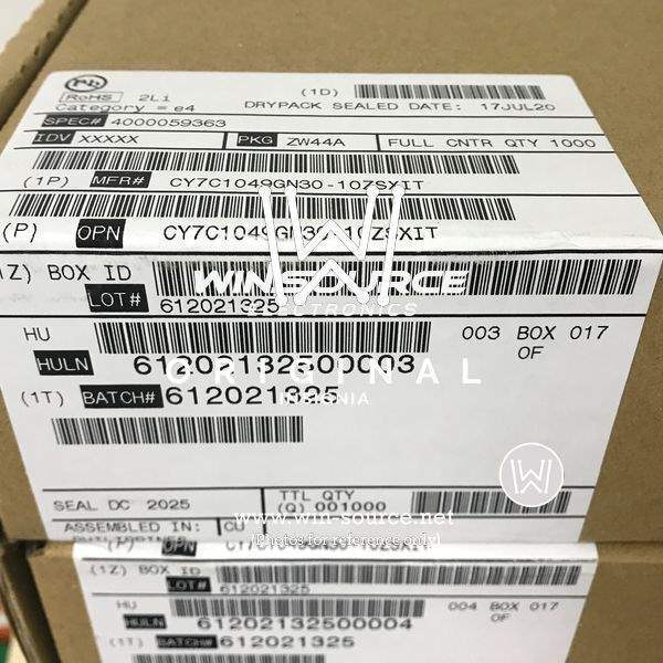 CY7C1049GN30-10ZSXIT label picture