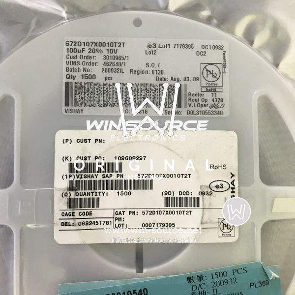 572D107X0010T2T label picture