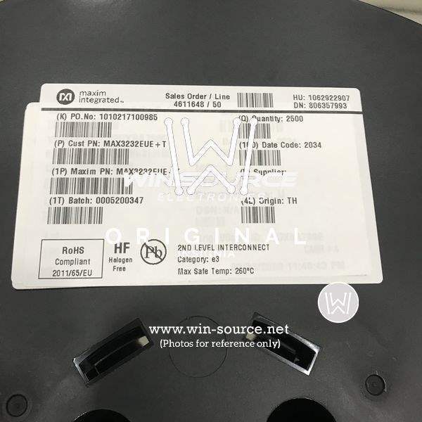 MAX3232EUE+T label picture