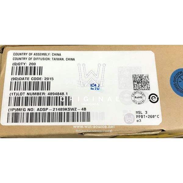 ADSP-21489KSWZ-4B label picture 2