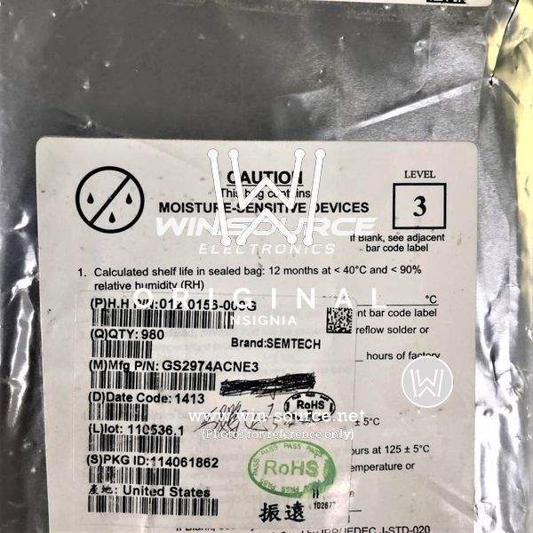 GS2974ACNE3 label picture