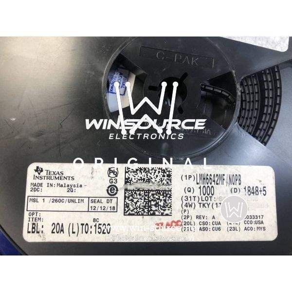 LMH6642MF/NOPB label picture
