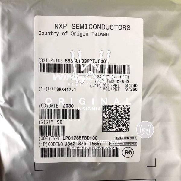 LPC1765FBD100,551 label picture