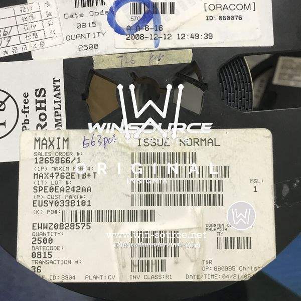 MAX4762ETB+T label picture