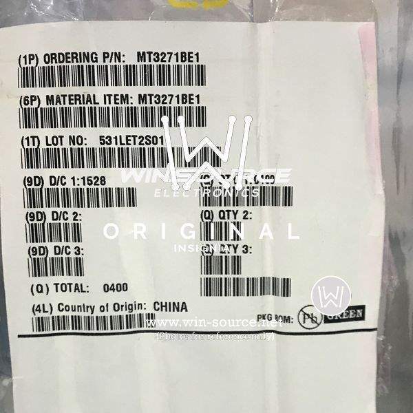 MT3271BE1  label picture