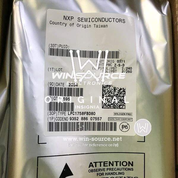 LPC1758FBD80 label picture