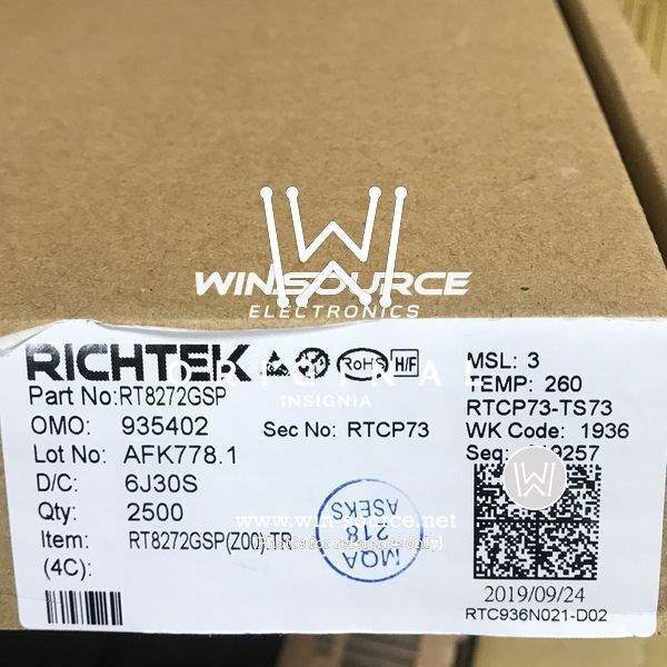 RT8272GSP label picture