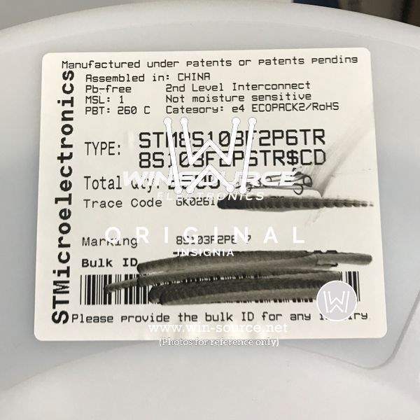 STM8S103F2P6TR  label picture