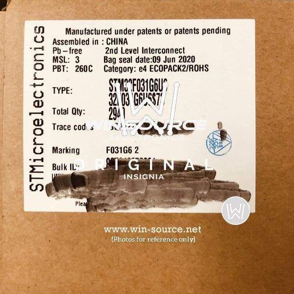 STM32F031G6U6 label picture