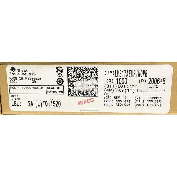 LM317AEMP/NOPB label picture