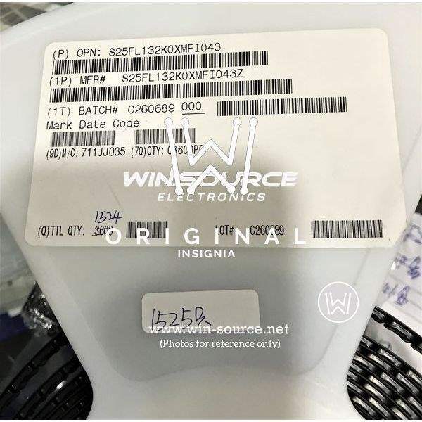 S25FL132K0XMFI043 label picture