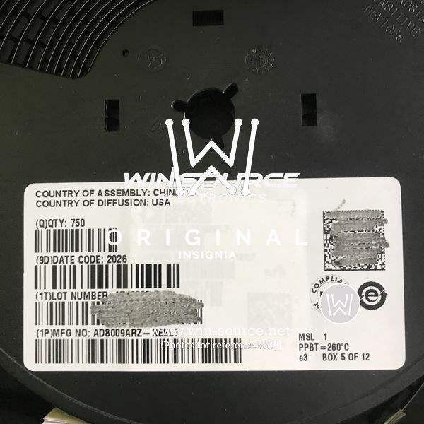 AD8009ARZ-REEL7 label picture